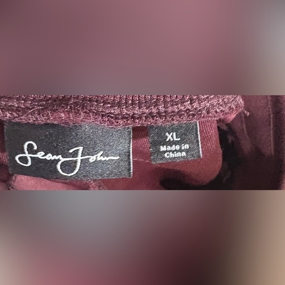 Sean John Men's Burgundy Joggers - Picture 5 of 5